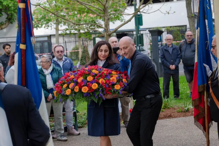 A ceremony commemorating the 111th anniversary of the Armenian Genocide was held in France