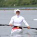 Olga Shmeleva won gold and silver at the Asian Rowing Championships