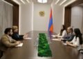 Armen Grigoryan and Daphne Mare discussed projects implemented within the framework of cooperation