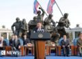 Kim Jong Un praises troops who 'self-blasted' to avoid capture by UkraineIt confirms suspicions that North Korean soldiers are being told to detonate their grenades to kill themselves.3 hrs agoWorld