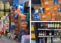 Contraband valued at more than $1.6 million was seized after operations in two supermarkets in Melo