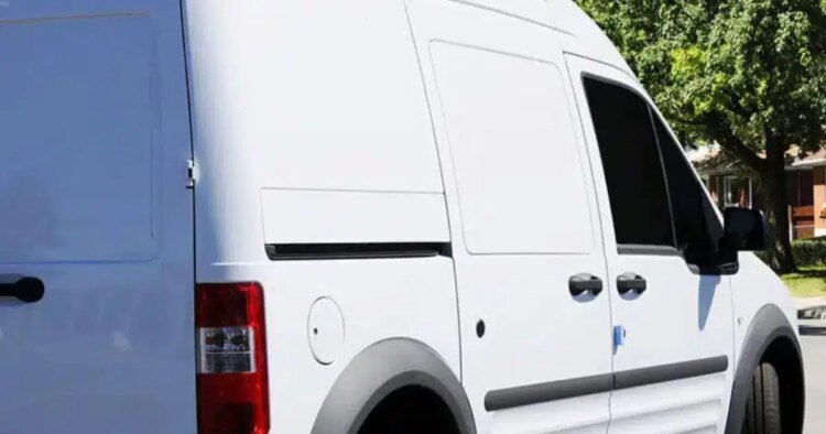 Nine-year-old boy locked in a van