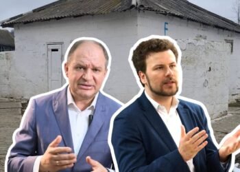 (PHOTO) Scandal over a school toilet in the Criuleni district. Ceban and Perchun exchanged accusations