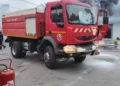 A fire broke out in Al-Qubba Hospital