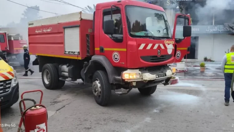 A fire broke out in Al-Qubba Hospital