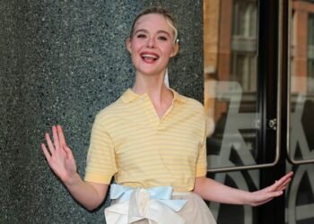 Elle Fanning makes the case for slouchy, old-school femininity