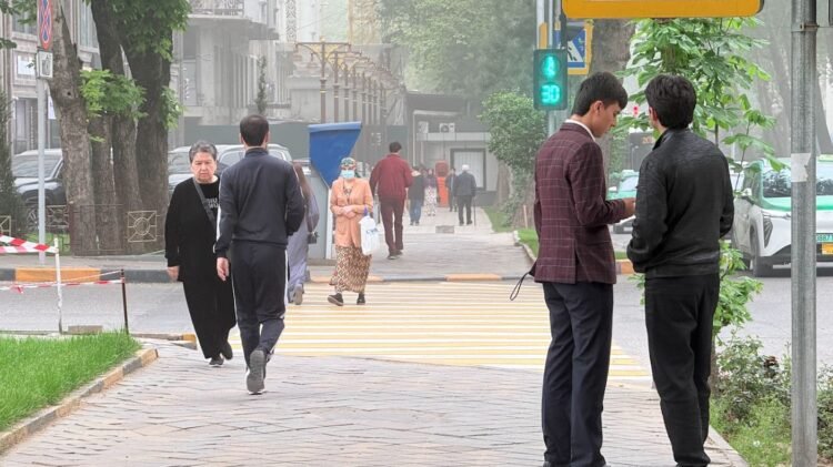 Where can you monitor air cleanliness in Tajikistan online?