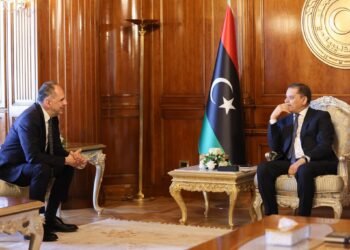 Dbeibah discusses economic and trade cooperation with Greek Foreign Minister