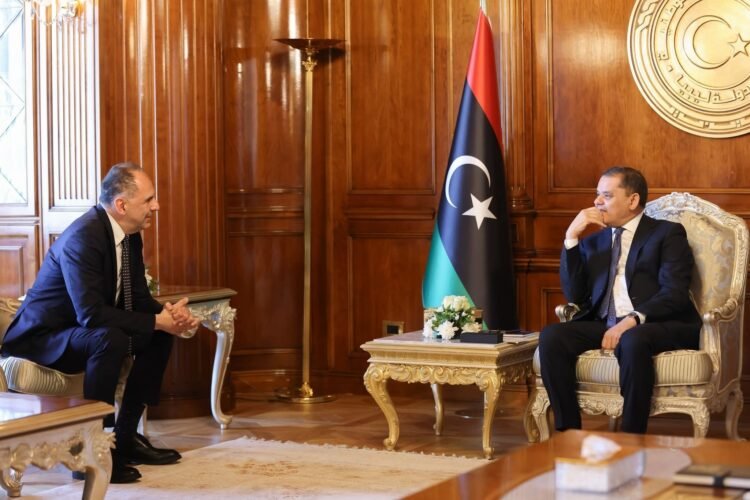 Dbeibah discusses economic and trade cooperation with Greek Foreign Minister
