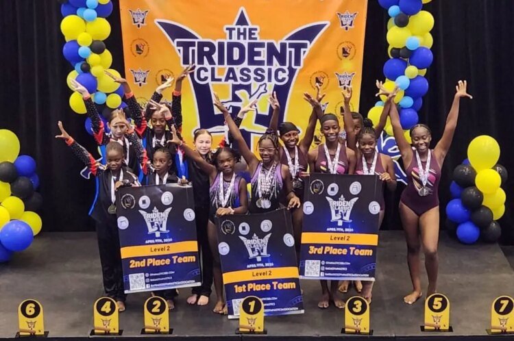 Antigua Elite Gymnastics Team Secures 16 Medals in Regional Debut, Finishes Second Overall
