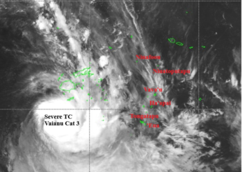 Category 3 Cyclone Vaianu triggers warnings across Tonga