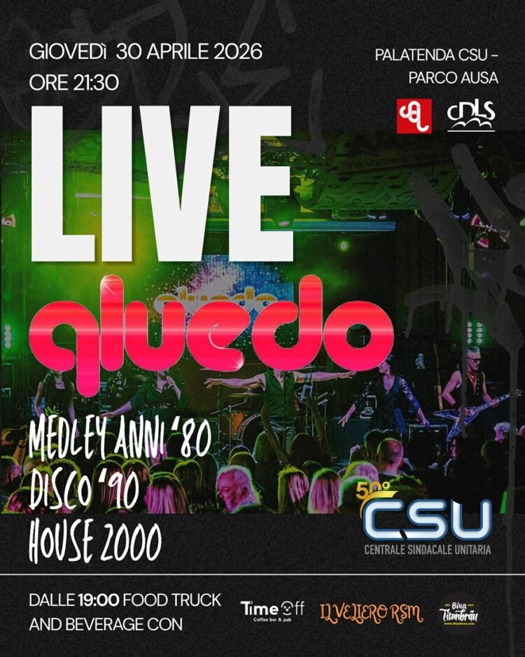 1st May CSU: Labor Day opens on Thursday 30th April with the Qluedo concert