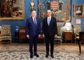 Prince Albert II welcomes Alain Berset in Monaco ahead of Monaco’s presidency of the Council of Europe