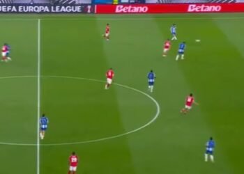 The most unusual goal against, almost from the middle of the field, in the Europa League