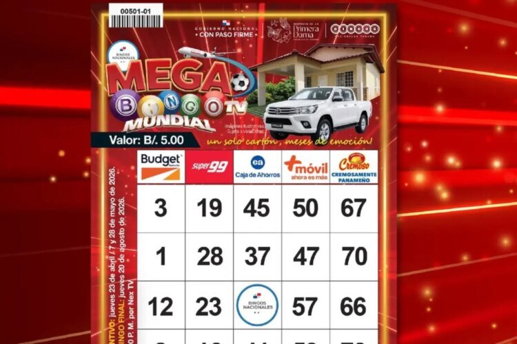 Mega Bingo TV Mundial 2026 in Panama: know where to buy your card and watch the event