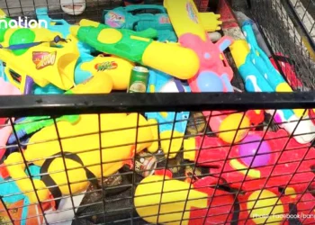 Bangkok extends Songkran water gun recycling as crowds top 3 million
