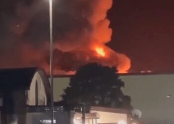 Fire at British air base housing US B-52 bombers involved in operations in Iran