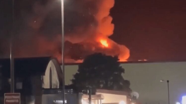 Fire at British air base housing US B-52 bombers involved in operations in Iran