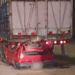 A woman died on Route 5 after colliding from behind with a truck parked on the side of the shoulder