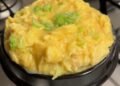 Steamed eggs in stone pot