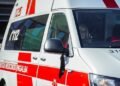 Ambulances marked with black stripes in Panevėžys: colleagues say goodbye to the murdered paramedic
