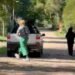 Film capture. Two police officers dressed as clowns to catch a drug lord from José León Suárez