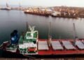 Russia strikes vessel in Ukraine’s maritime corridor, causing fire