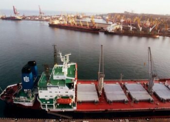 Russia strikes vessel in Ukraine’s maritime corridor, causing fire