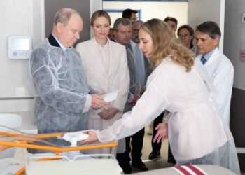 In pictures: Prince Albert II and Princess Charlene open state-of-the-art maternity unit in Monaco