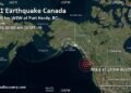 Light Mag. 3.1 Earthquake – North Pacific Ocean, 203 km West of Port Hardy, Regional District of Mount Waddington, British Columbia, Canada, on Monday, Apr 20, 2026, at 02:05 am (GMT -9)