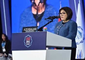 Azerbaijani Parliament Speaker addresses 152nd Assembly of Inter-Parliamentary Union (PHOTO)