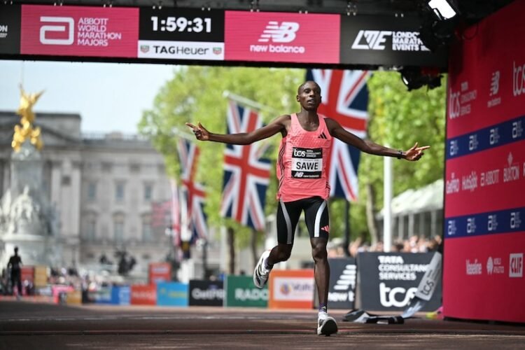 Marathon world record broken as Sawe breaks two-hour barrier