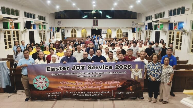 Sibu Christian community congregate for Easter Joy Service