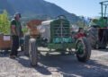 Around 50 vintage tractors rolled onto the Schaan exhibition center