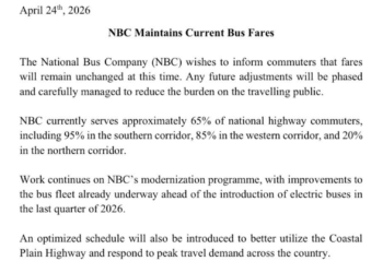 National Bus Company Keeps Rates Unchanged