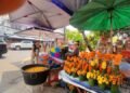 Vibrant Atmosphere for Offerings During Lao New Year