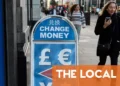 How do I convert income into euros for my French tax declaration?