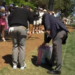 A golfer’s tee shot ended up in a spectator’s shopping bag: what the rule says