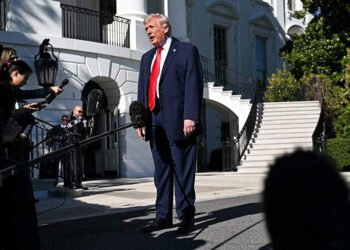 Trump said the blockade of Iranian ports would remain in place despite the opening of the Strait of Hormuz