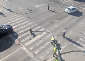 A traffic light fell on the road in the center of Košice, people asked if Andrej Danko was nearby