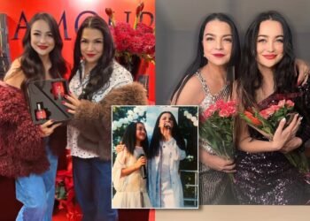 A rare shot of Giulia and Monika Falcon’s past has been published