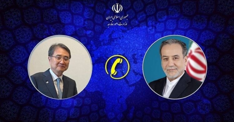 Telephone conversation between the foreign ministers of Iran and South Korea