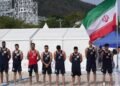 Iran’s open beach handball players recognized their rivals