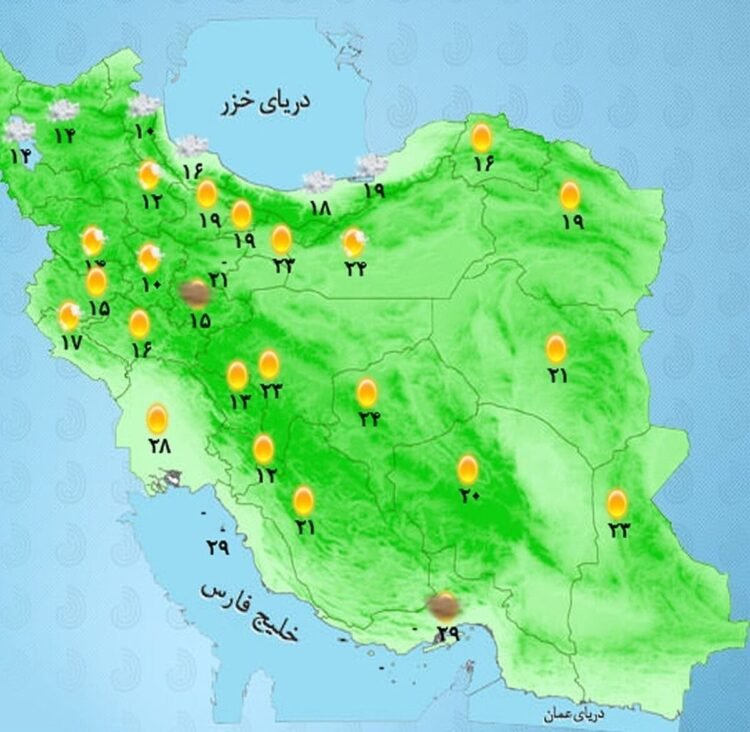 Thunderstorms in Tehran from tomorrow
