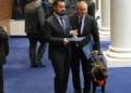 For the first time! Guide dog in Parliament