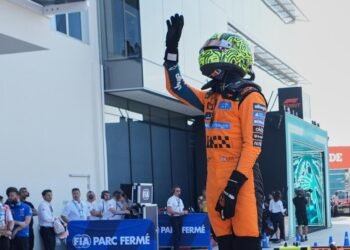 Lando Norris wins pole for the Miami Grand Prix sprint race