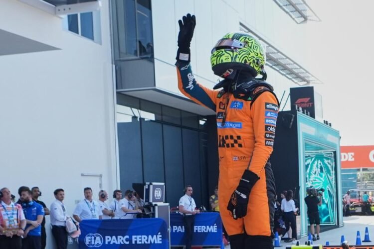 Lando Norris wins pole for the Miami Grand Prix sprint race