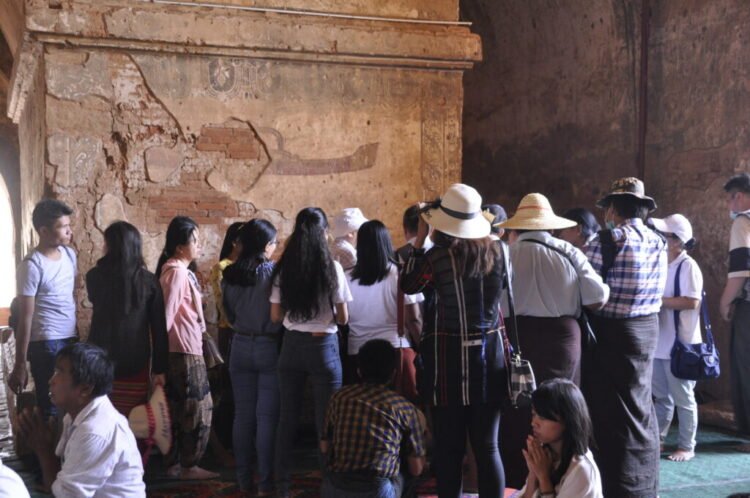 Students Research Bagan Murals to Safeguard Cultural Heritage
