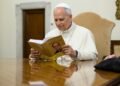 Pope Leo XIV receives first copy of book “Free under Grace”