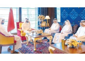 Gulf News | During his reception of His Highness, the Chairman and Vice-Chairmen of the Board of Directors of the Bahrain Chamber, Nasser bin Hamad: The private sector is a major partner in the path of comprehensive development